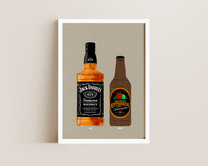 Jack Daniel's & Strawberry Lime Kopparberg Print
