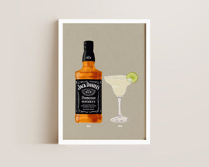 Jack Daniel's & Margarita Print