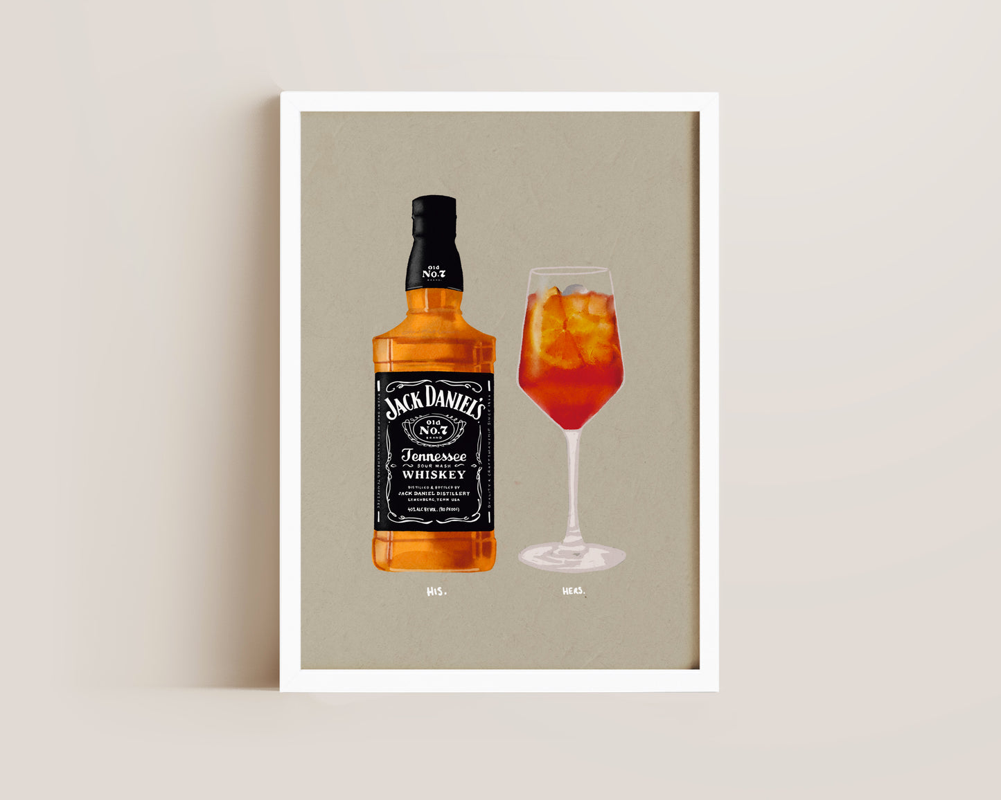 Jack Daniel's & Aperol Spritz Print