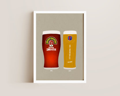 John Smith's & Fosters Print