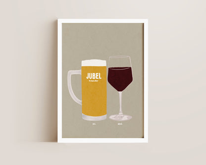 Jubel & Red Wine Print