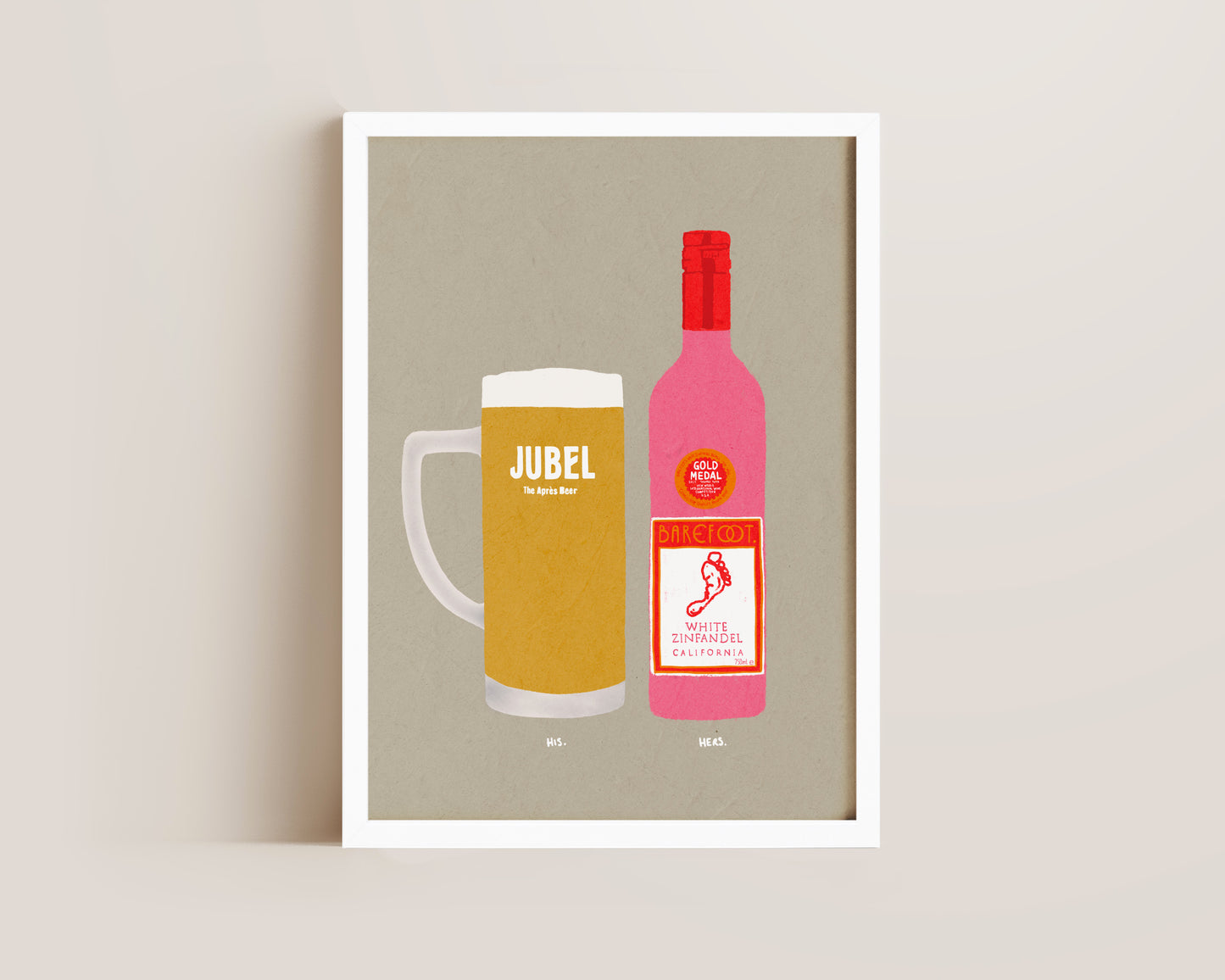 Jubel & White Zinfandel Print