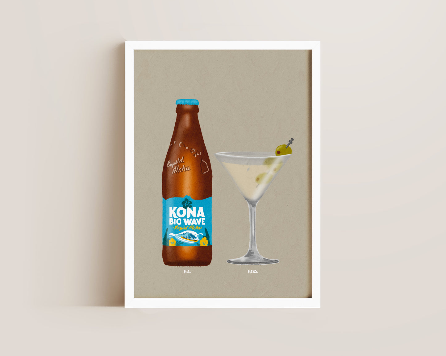 Kona Big Wave & Dirty Martini Print