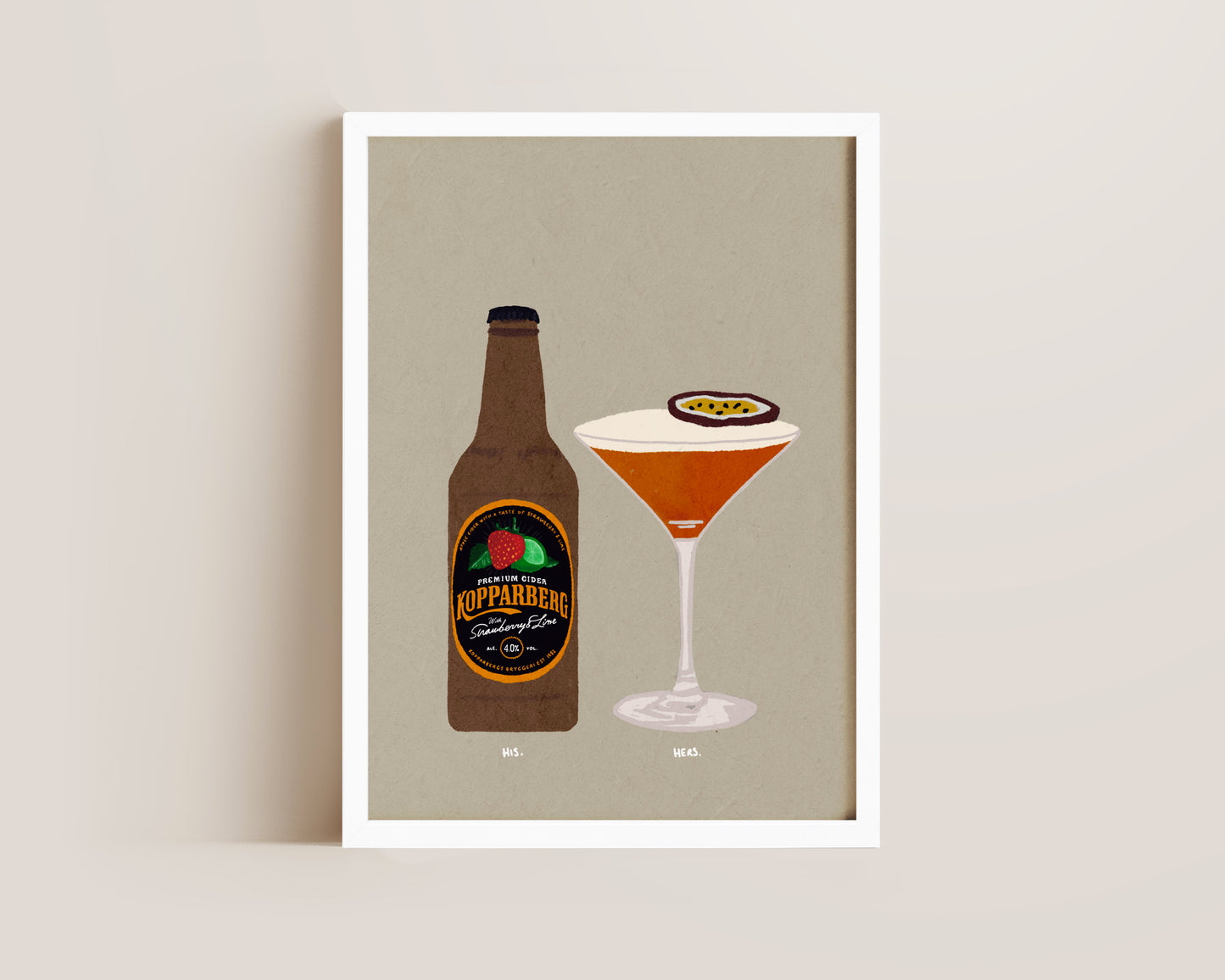 Strawberry Lime Kopparberg & Pornstar Print