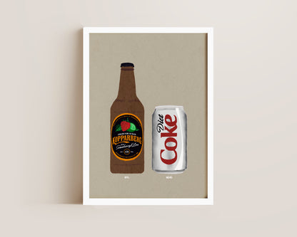 Strawberry Lime Kopparberg & Diet Coke Print
