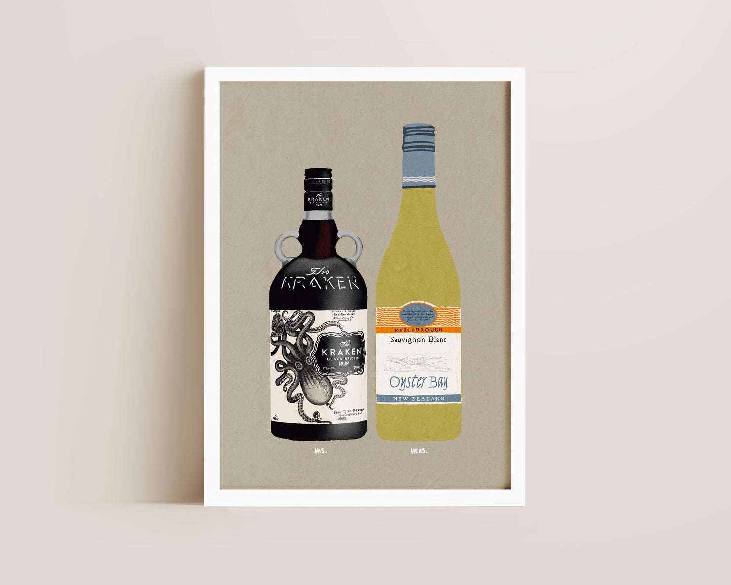 Kraken & Oyster Bay Print