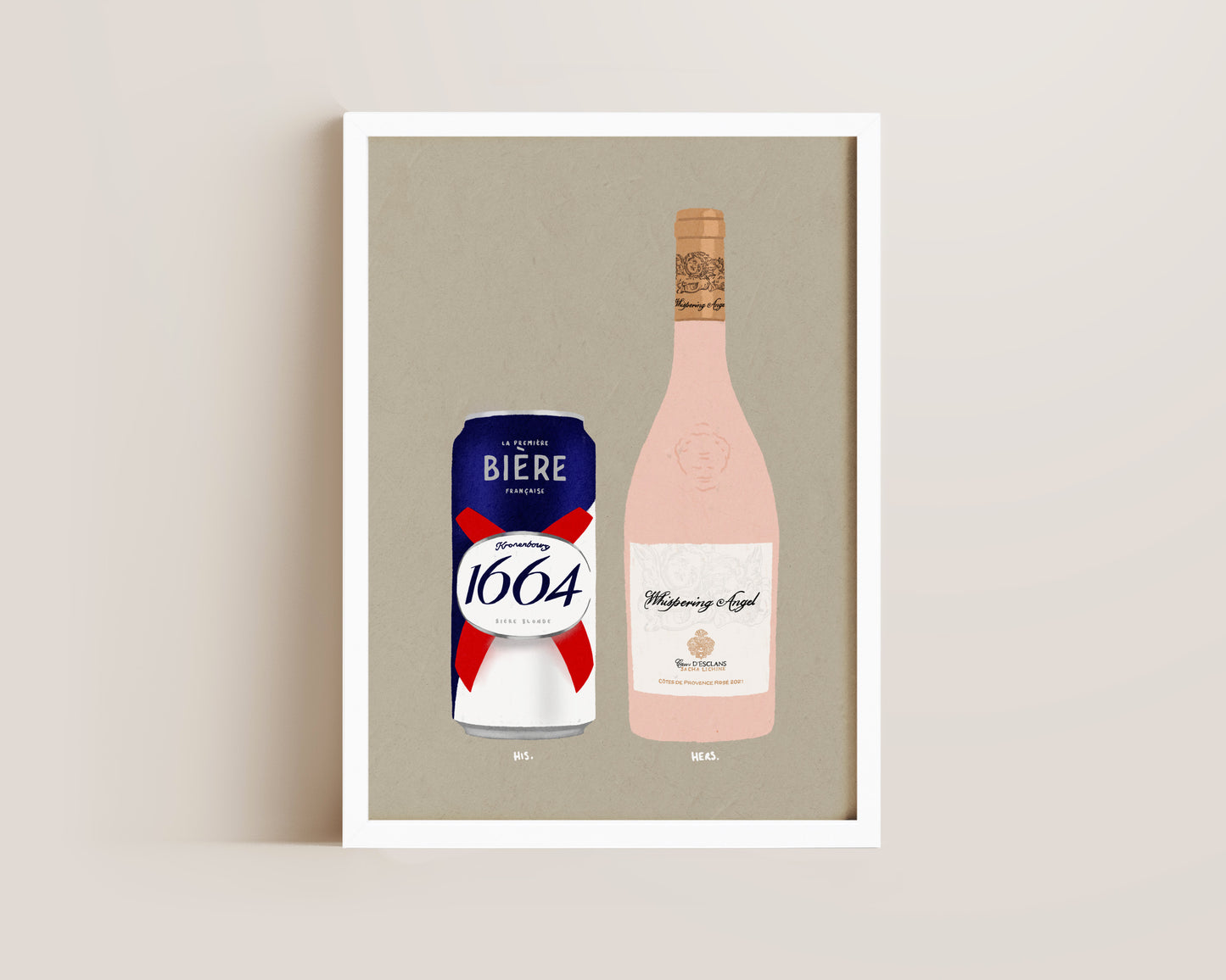 Kronenbourg Can & Whispering Angel Print