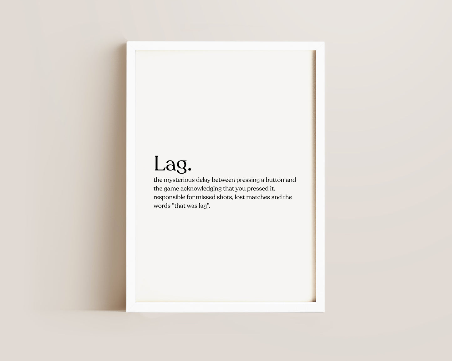 Lag Definition Print