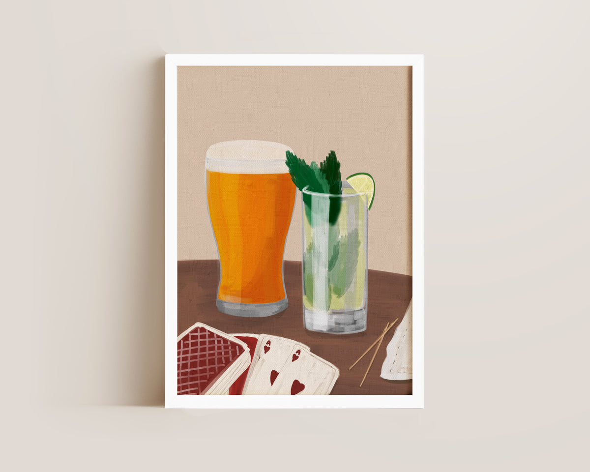 Lager & Mojito Date Night Print