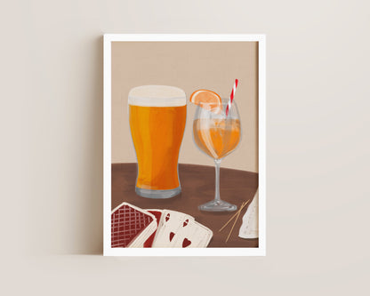 Lager & Orange Spritz Date Night Print