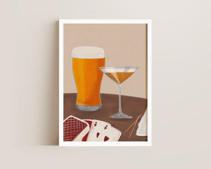 Lager & Pornstar Martini Date Night Print
