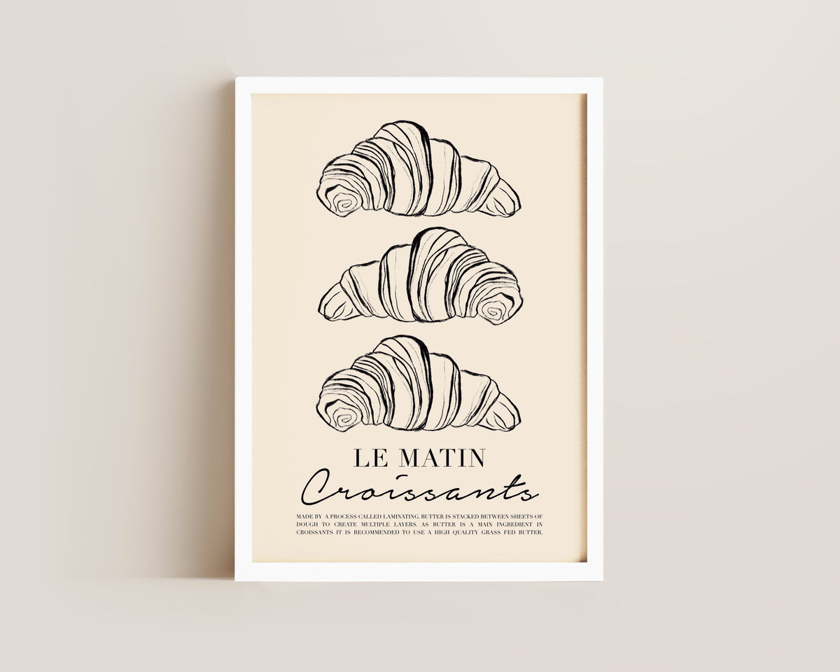 Le Matin Croissant Print