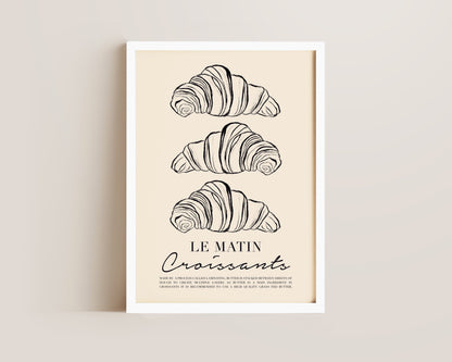 Le Matin Croissant Print