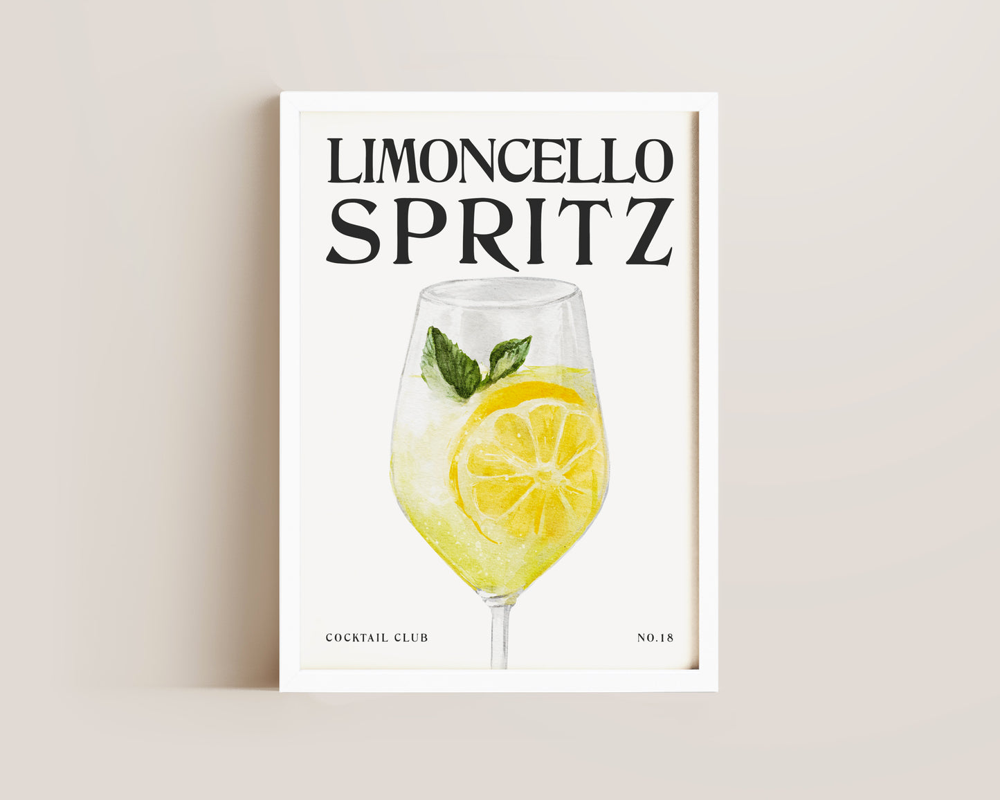 Limoncello Spritz Cocktail Print