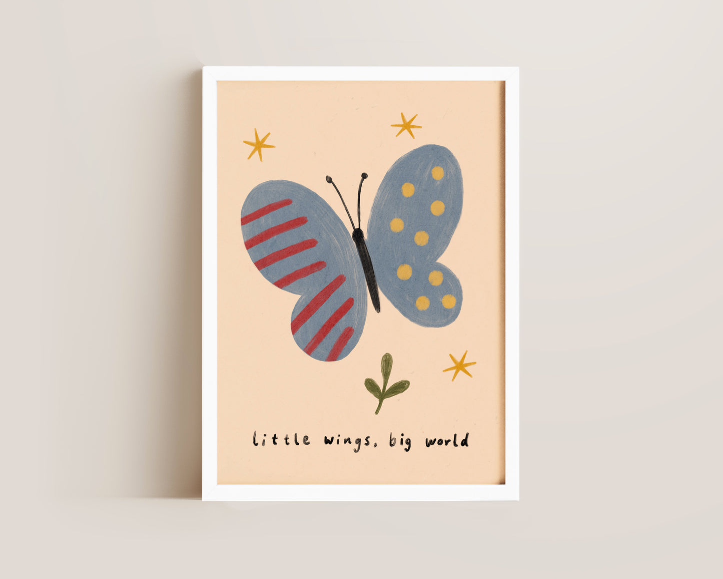 Little Wings Big World Print