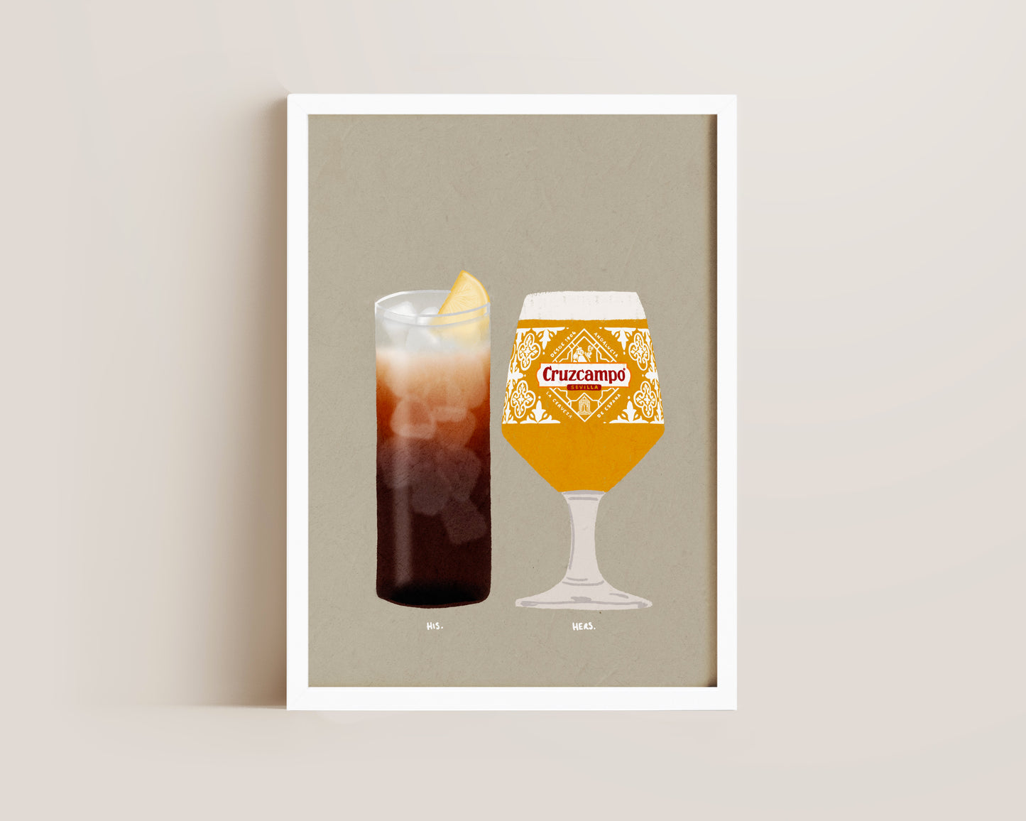 Long Island Iced Tea & Cruzcampo Print