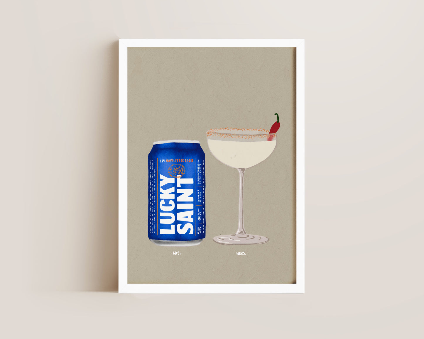Lucky Saint & Spicy Marg Print
