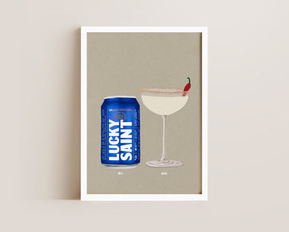 Lucky Saint & Spicy Marg Print