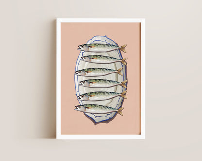 Pink Mackerel Print