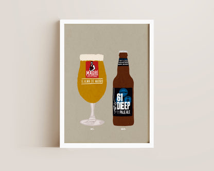 Madri & 61 Deep Pale Ale Print