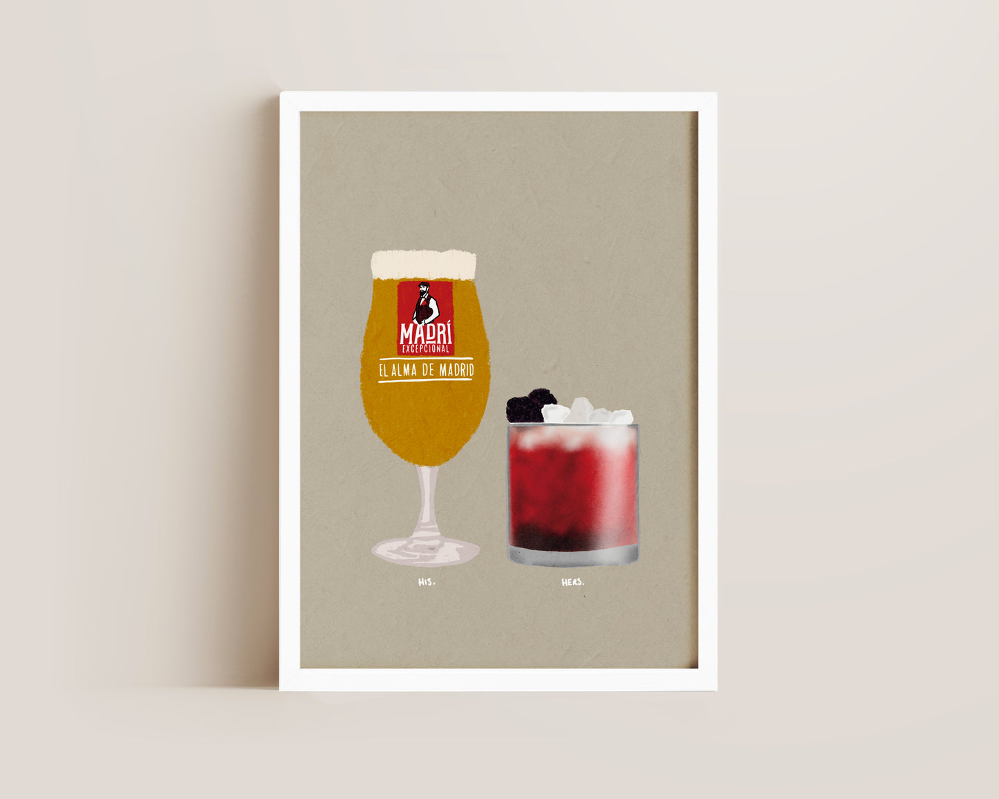Madri & Bramble Cocktail Print