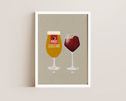 Madri & Sangria Print