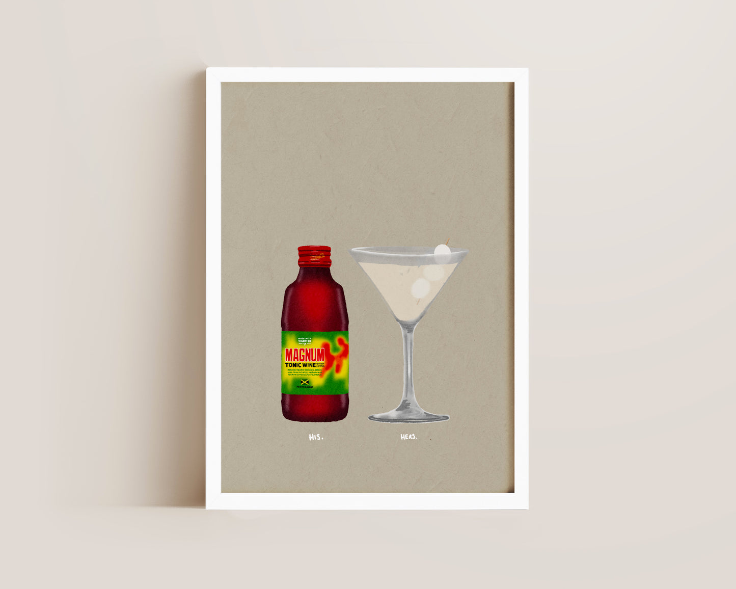Magnum & Lychee Martini Print