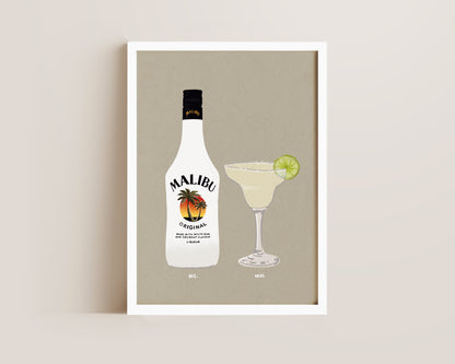Malibu & Margarita Print