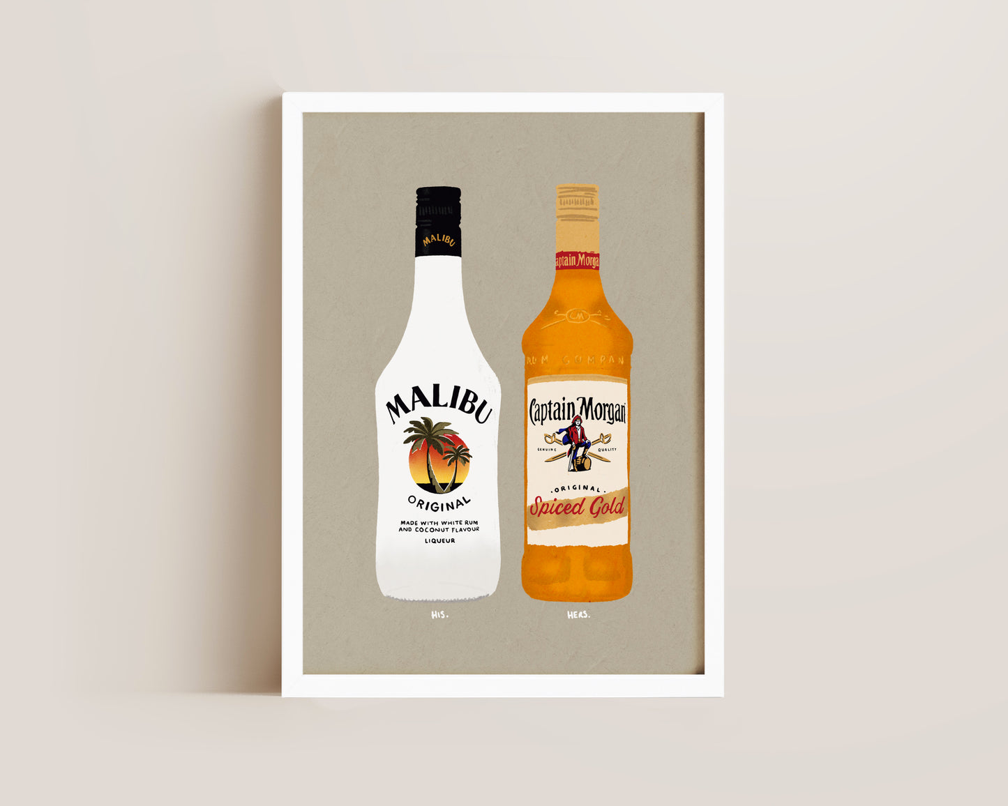 Malibu & Spiced Rum Print