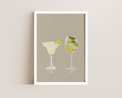 Margarita & Hugo Spritz Print