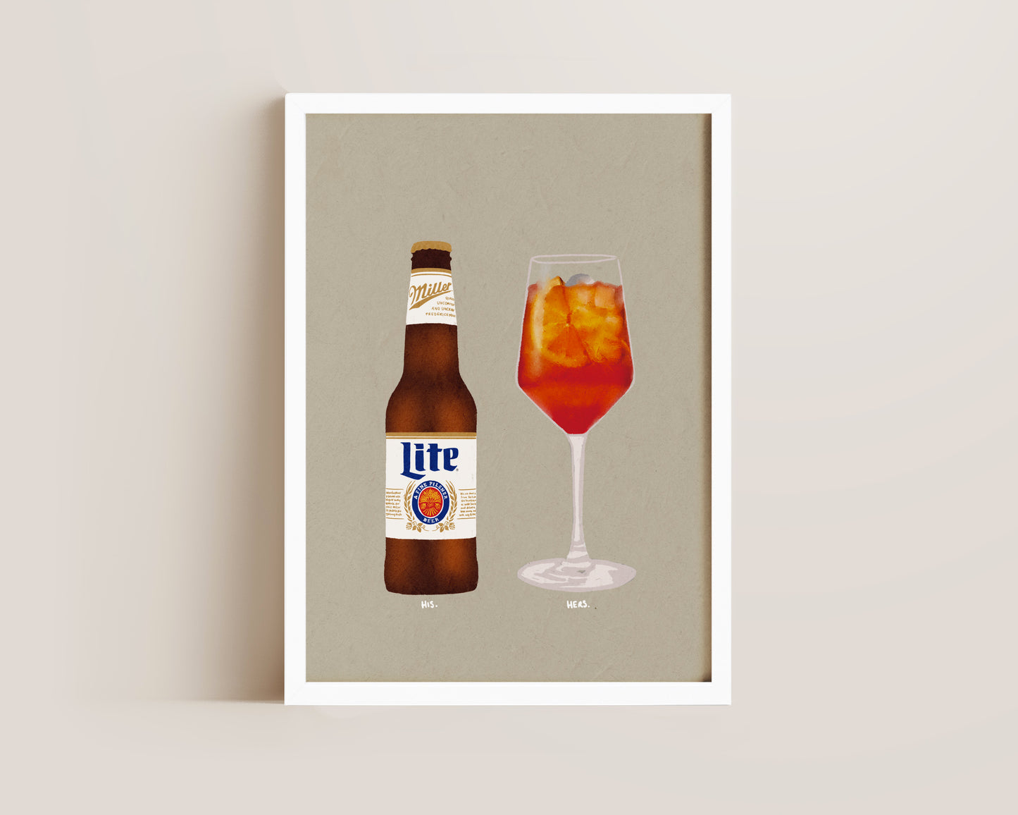 Miller Lite & Aperol Spritz Print