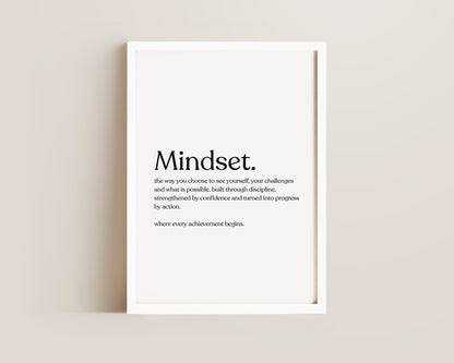 Mindset Definition Print
