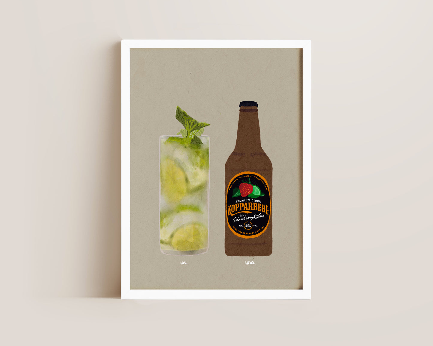 Mojito & Strawberry Lime Kopparberg Print
