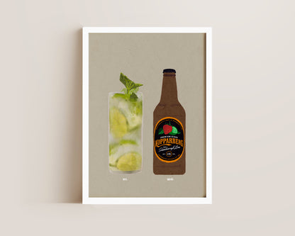 Mojito & Strawberry Lime Kopparberg Print