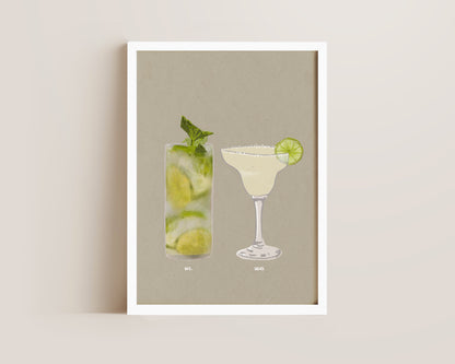 Mojito & Margarita Print