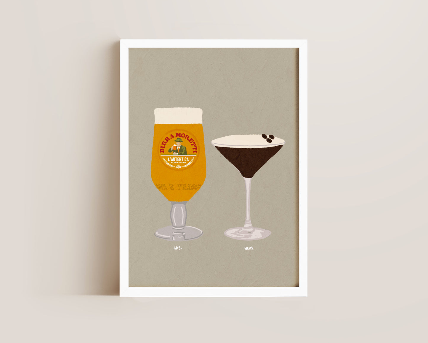 Moretti & Espresso Martini Print