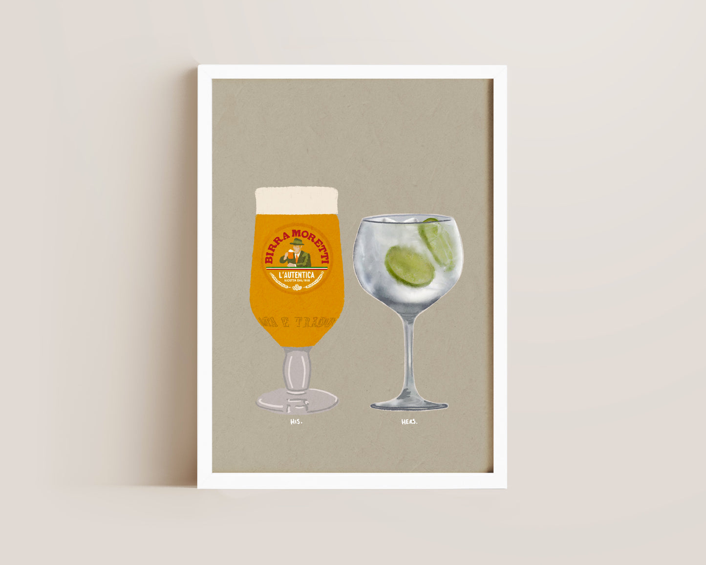 Moretti & Gin & Tonic Print