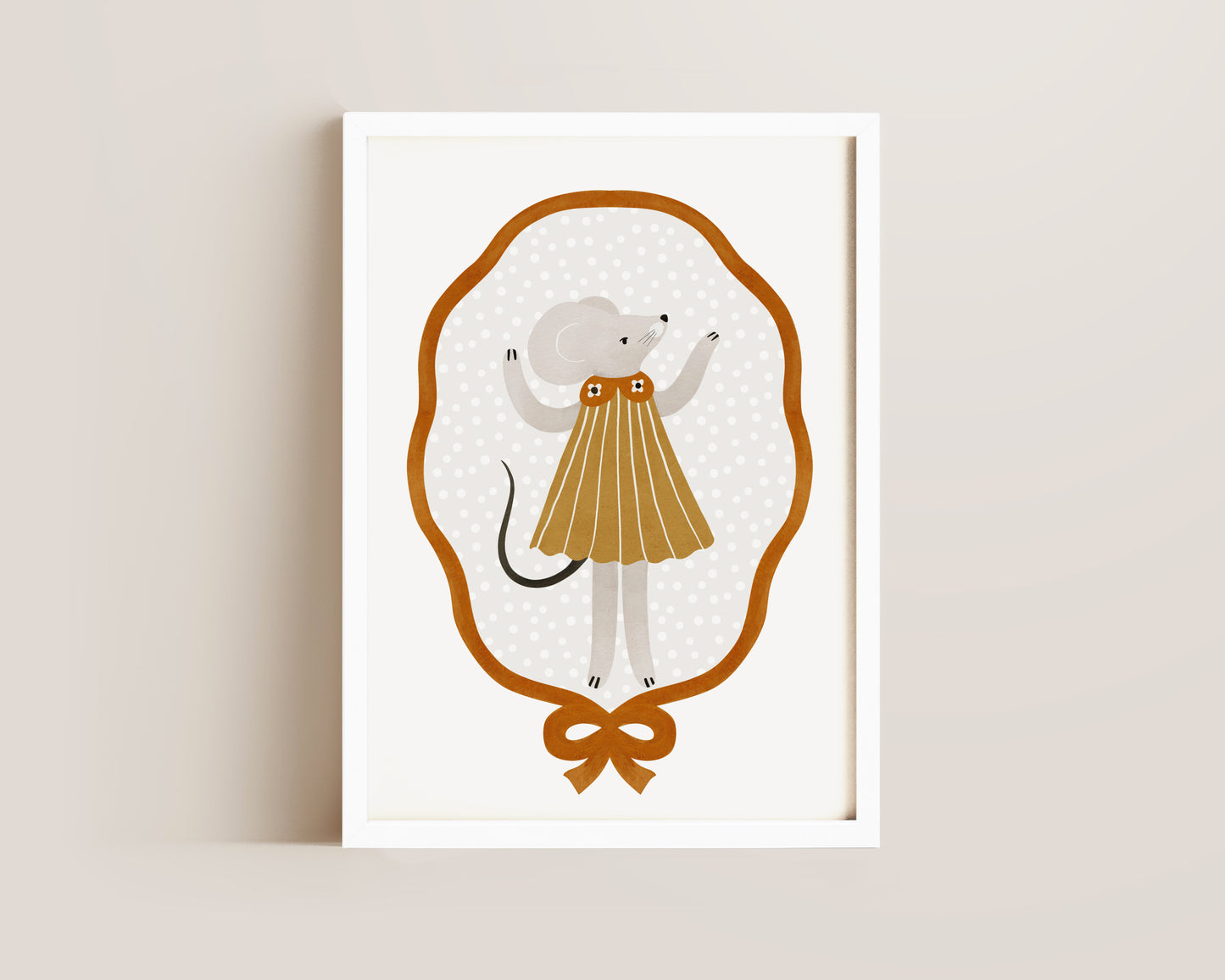 Mouse In Dress Print