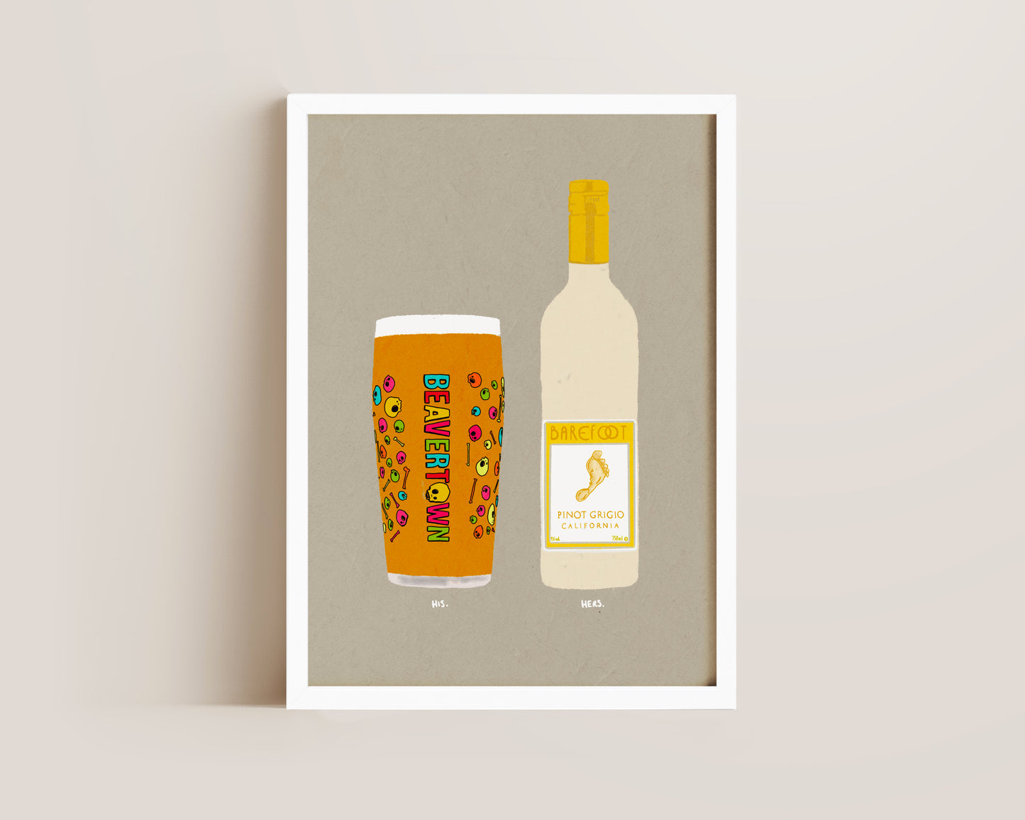 Neck Oil & Barefoot Pinot Print