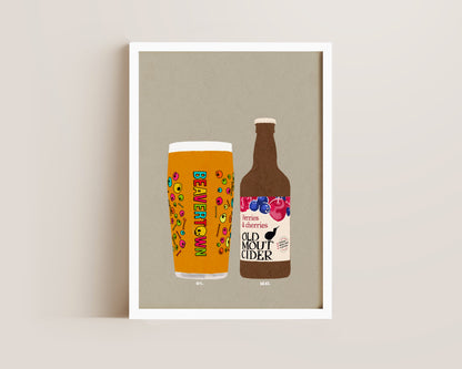 Neck Oil & Old Mout Berries & Cherries Print