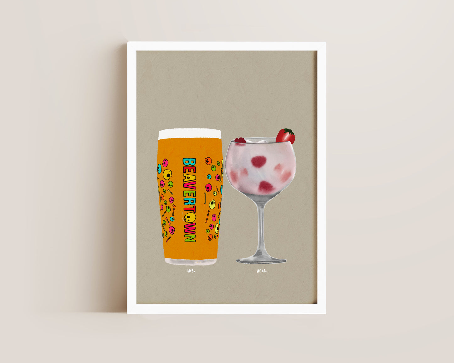 Neck Oil & Pink Gin Print