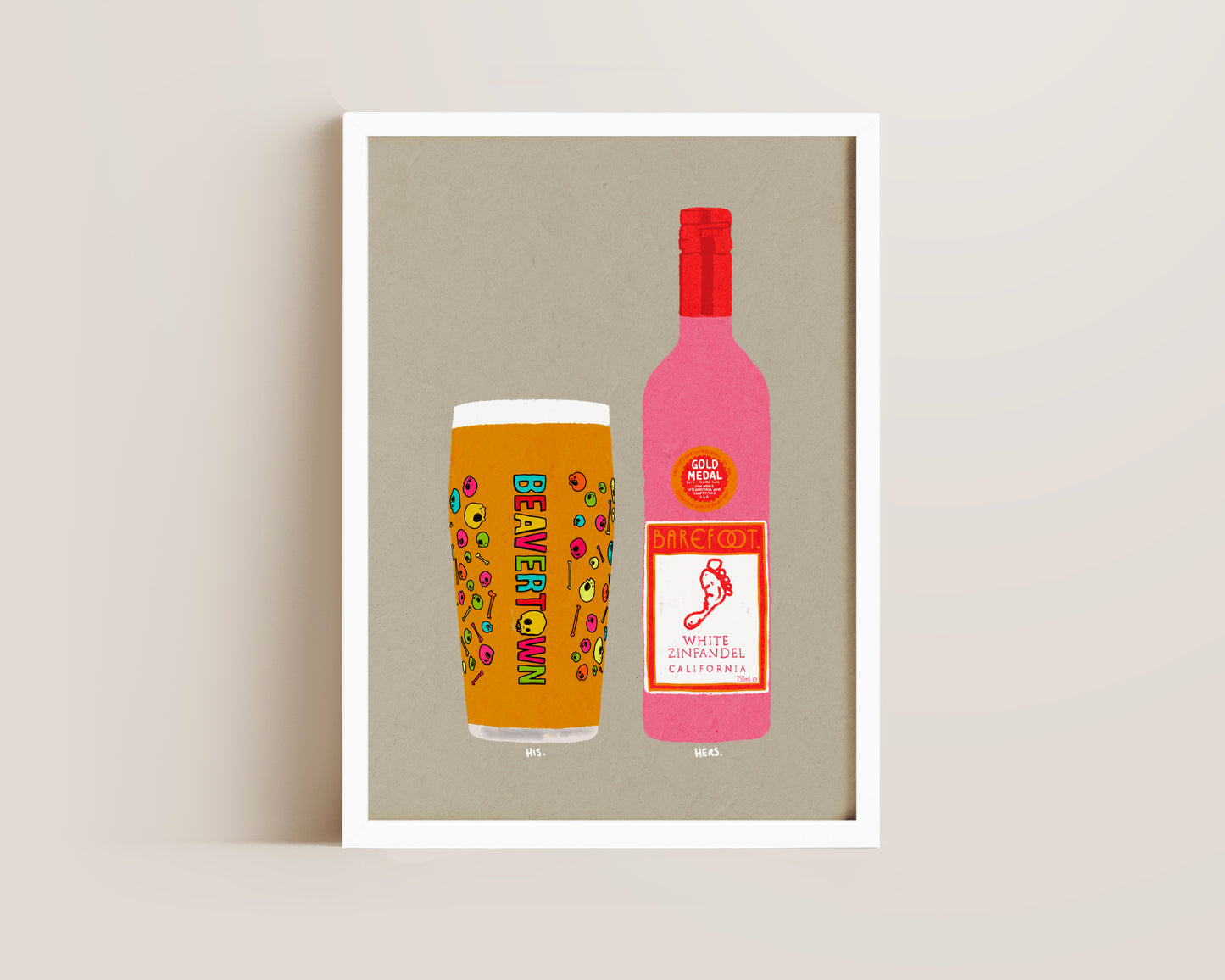 Neck Oil & White Zinfandel Print