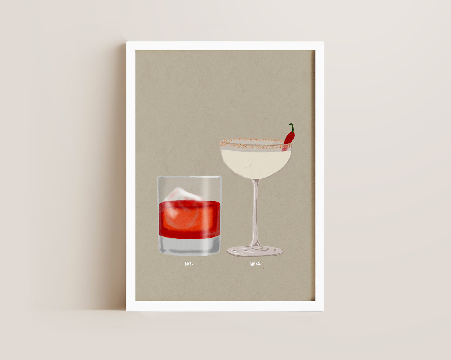 Negroni & Spicy Marg Print