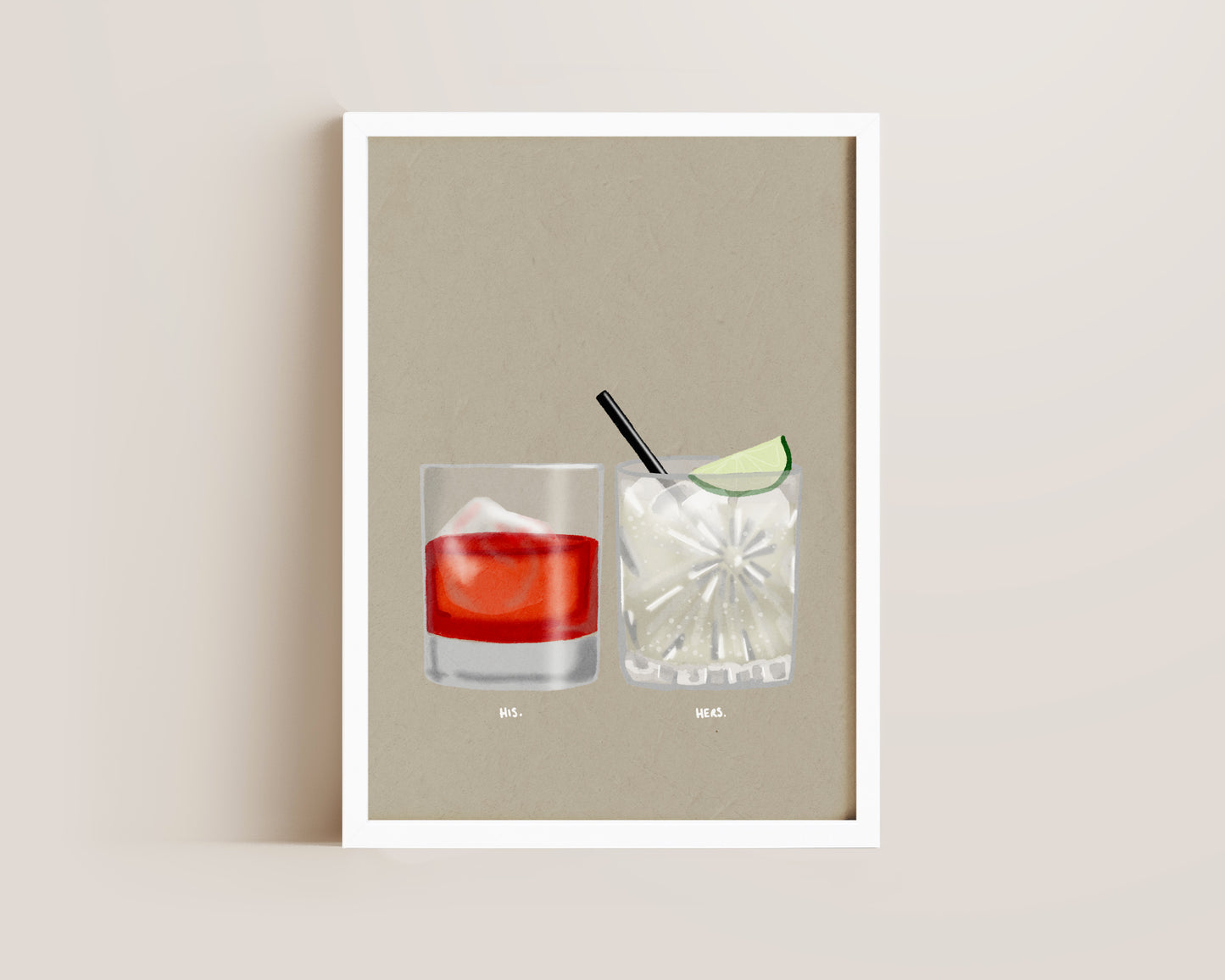 Negroni & Vodka Lime Soda Print