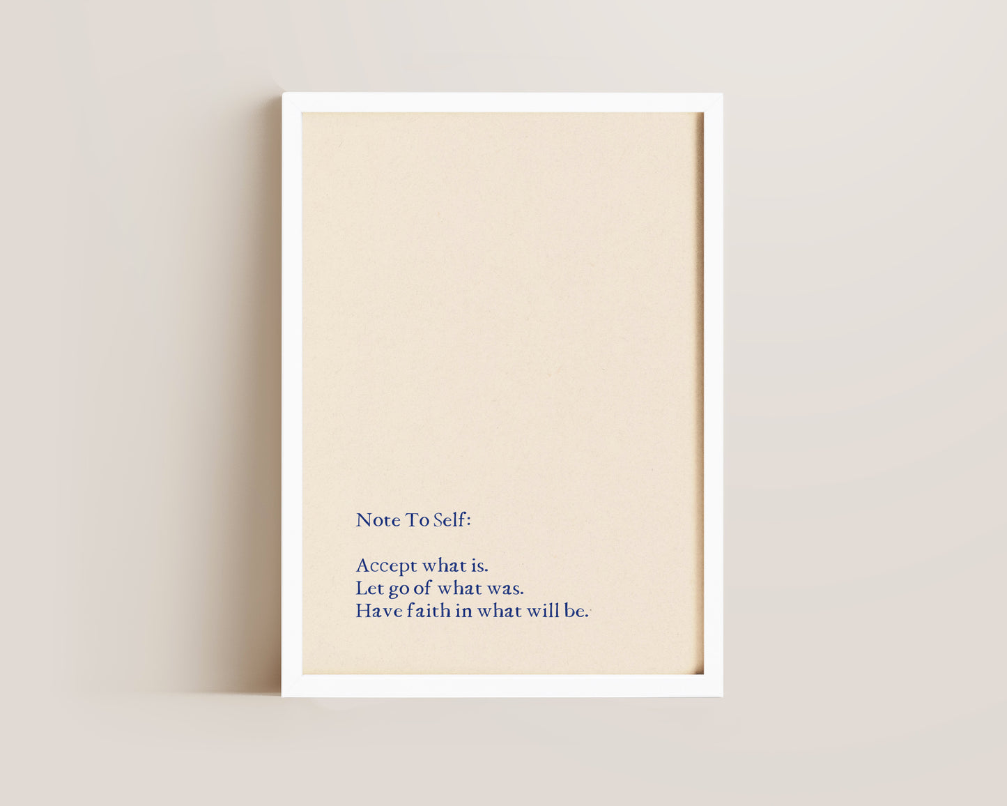 Note To Self Print