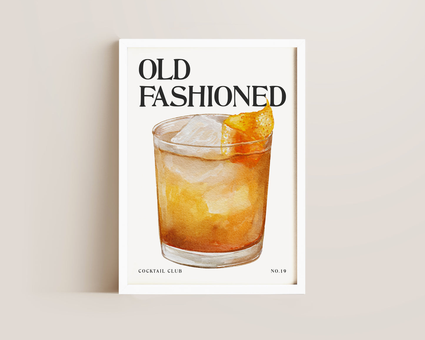 Old Fashioned Cocktail Print