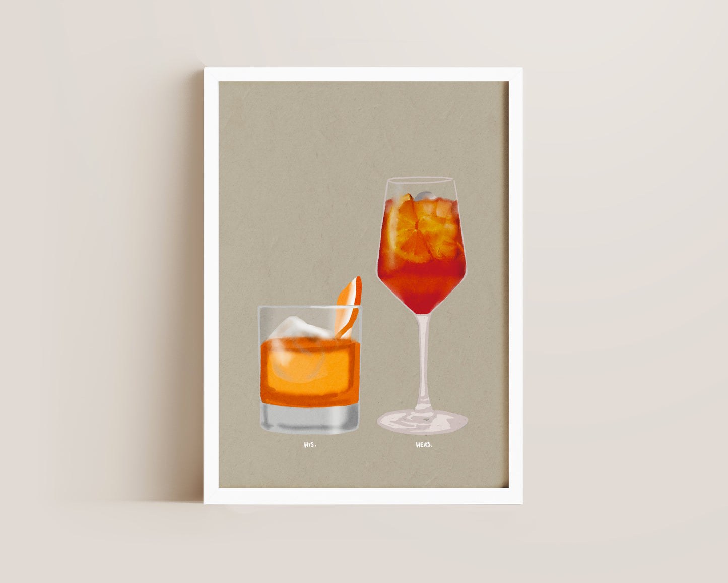 Old Fashioned & Aperol Spritz Print