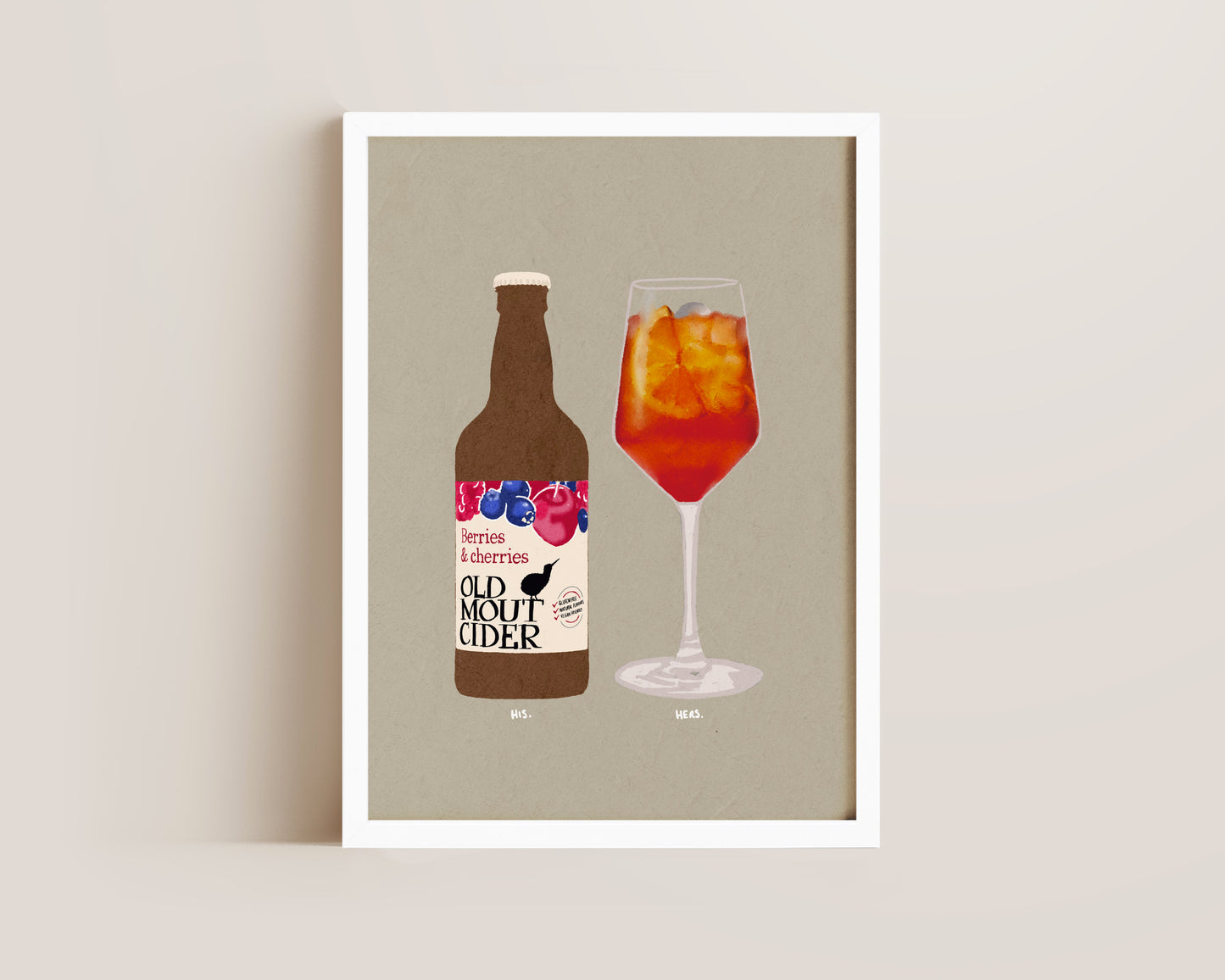 Old Mout Berries & Cherries & Aperol Spritz Print
