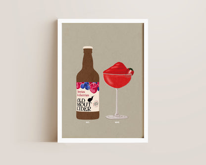Old Mout Berries & Cherries & Frozen Strawberry Daiquiri Print