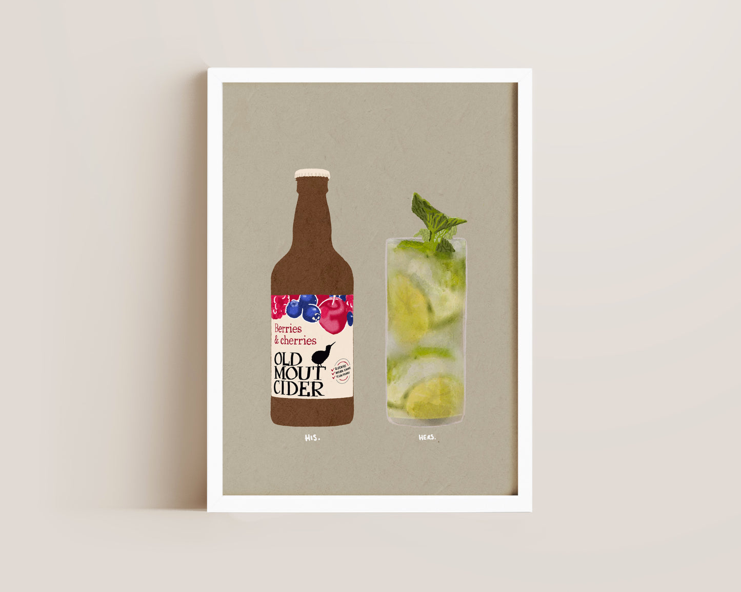 Old Mout Berries & Cherries & Mojito Print